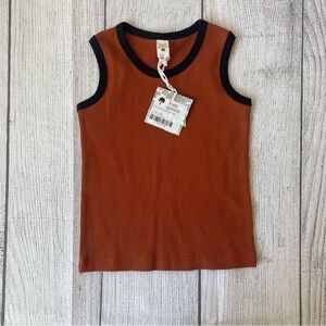 *FREE* NWT Kate Quinn 4T Two Tone Racer Back Tank in Brown Sugar